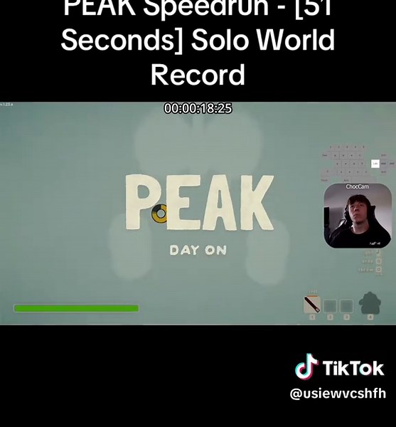 PEAK Speedrun - [51 Seconds] Solo World Record | speed running