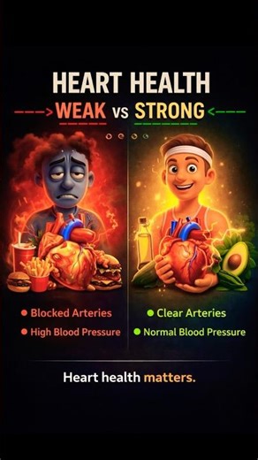 Heart Health: Weak vs Strong ❤️ | Foods That Clean Arteries Naturally