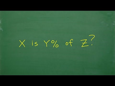 X is Y% of Z? Let’s solve the percent problem step-by-step with ALGEBRA