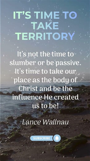 It's Time To Take Territory #gospelofhope