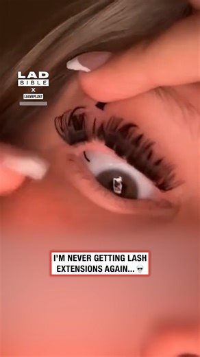 4.6M views · 3.3K reactions | That's the last time she'll go to bed with fake eyelashes in 若 #fblifestyle #beauty | LADbible | Facebook