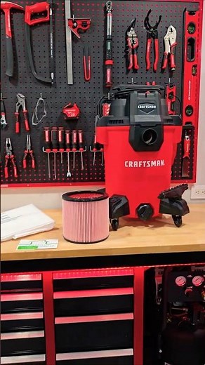 Shop Vac Upgrade Fine Dust Filter, Tear Proof HEPA Bag and Casters #tools4life #diy #craftsman