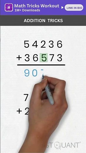 Math Tricks - How to Add Large Numbers in Seconds - Addition Tricks - Simplification Tricks