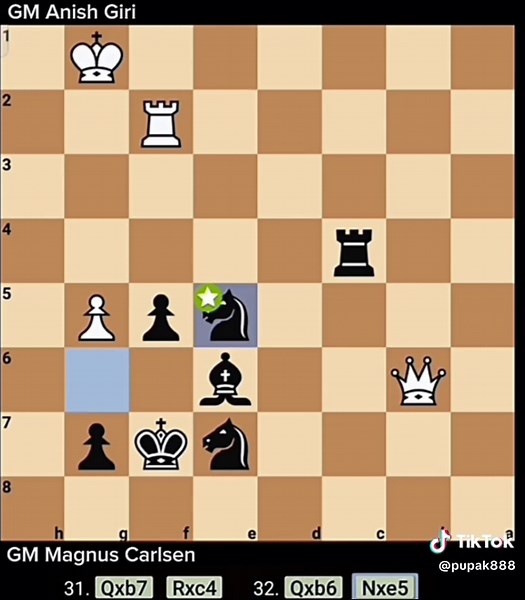 Giri vs Carlsen: Chess Match Highlights 2021