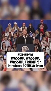 Jaxson Dart Introduces Trump At Event, POTUS Says He's Future Hall of Famer!