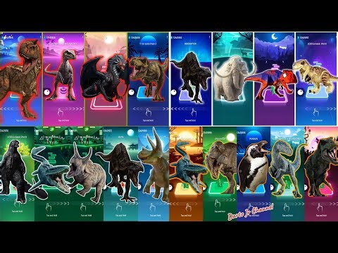 carnotaurus vs indoraptor vs mosasaur vs velociraptor