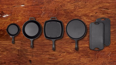 Commercial CHEF 6.5 Inch Cast Iron Skillet, Black