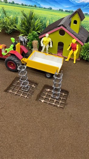 😍 Amazing Mini Tractor Making Cement Pillar | #constructionchannel