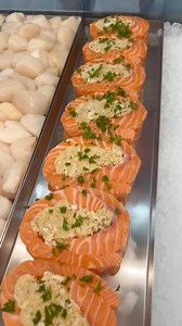 93K views · 2K reactions | Crab-Stuffed Salmon! Join us at the Hiddenfjord booth this Sunday from 1 PM to 3 PM at SENA —we look forward to seeing you there! | Reed_thefishmonger | Facebook