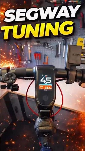 50kmh Segway TUNING in 1 min with your PHONE!🚀#escooter #escooters #escootertuning #segway #ninebot