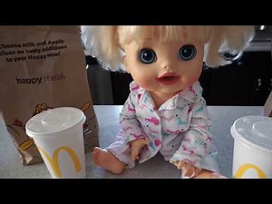 BABY ALIVE Flushes McDonalds Down Toilet! Baby Alive Videos
