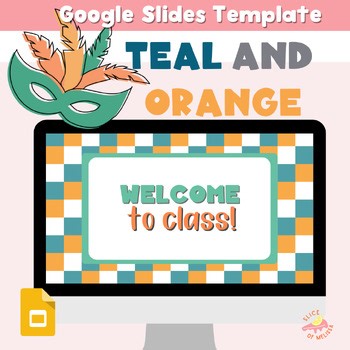 Google Slides Template Teal and Orange