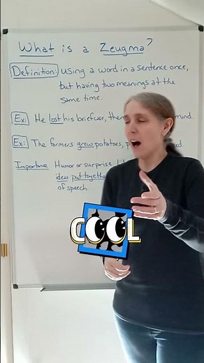 What is Zeugma? Improve Your English Conversation and Writing Tips #shorts