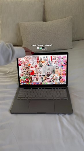 a much needed macbook refresh 🤍💻🧼🫧 #macbookrefresh #cleaningmymacbook #macbookpro #macbookcase #asmr #asmrsounds