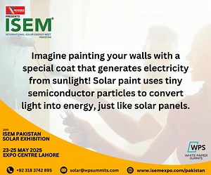 Solar paint, also known as photovoltaic paint, is a revolutionary technology that turns surfaces into energy-generating elements. It's a liquid substance that can be applied to various surfaces, absorbing sunlight and converting it into electricity. Solar paint uses semiconductor nanoparticles to absorb light and convert it into electricity through the photovoltaic effect. This process excites electrons, which are then captured by electrodes and converted into electricity. Solar paint is more fl