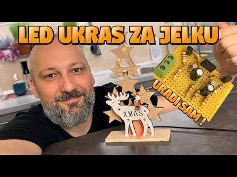 Praznični DIY projekat - Drvena jelka sa blinkajućim LED diodama