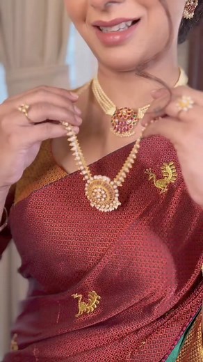 Experience the celestial beauty of Lagu Bandhu's celestial gold treasures, adorned with elusive gemstones and iridescent pearls. Elevate your style with our divine designs #CelestialJewels #ElusiveGems #IridescentPearls #LaguBandhu | Lagu Bandhu Jewellers