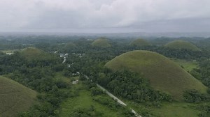 Drone View Chocolate Hills Bohol Stock Footage Video (100% Royalty-free) 3704006847 | Shutterstock