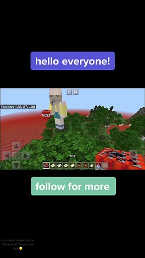 tnt world: part 10! 🧨🤪 #mcworldcoverers #fyp #minecraft