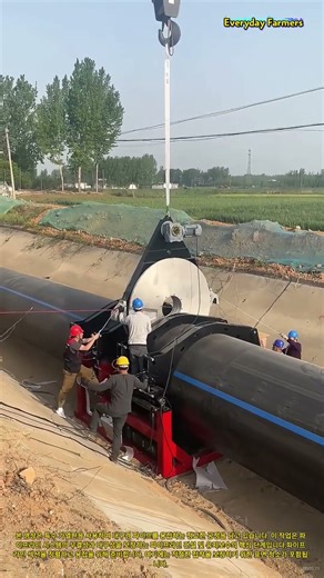 2000 가열판을 이용한 파이프라인 용접 공정