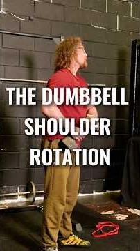 One of the best shoulder strengtheners in the world, The Dumbbell Shoulder Rotation 💪🏼 #shoulder