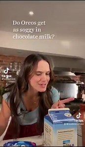 641K views · 4.5K reactions | Oreo Cookie Experiment Part 2! No Oreos were wasted during the making of this video. I preferred the really soggy one  I was surprised by how long the Oreo could sit in the oat and chocolate milk and still not get super soggy! | Food Science Babe | Facebook