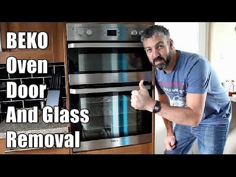 How to remove a BEKO Oven Door and removing the Oven Door Glass - BEKO Oven Door removal