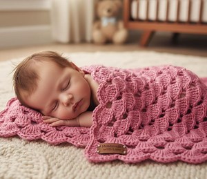 Easy Shell Stitch Crochet Baby Blanket Pattern: Beginner PDF (digital Download - Etsy