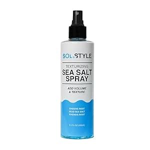 Texturizing Sea Salt Spray – Adds Instant Volume, Texture & Thickness, Dead Sea Salt & Ginseng Root for Hair Strength & Health, Natural Beach Wavy Style for Men & Women | 8.5 oz