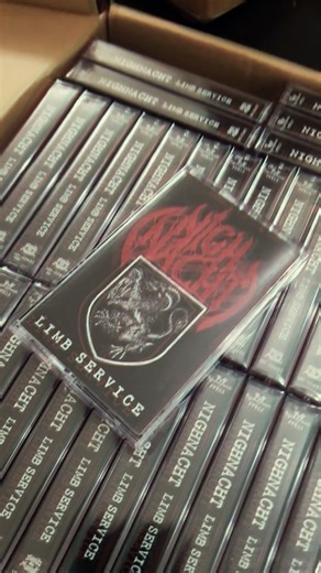 Opening up this box of new Nighnacht tapes! Hope you're ready! #nighmacht #metal #blackmetal #deathmetal #thrashmetal #extrememetal #cassette