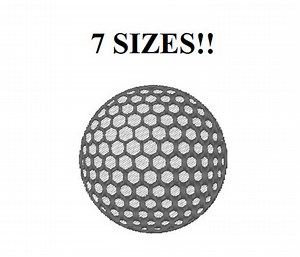 Golf Ball Machine Embroidery Design: 7 Sizes (instant Download) - Etsy