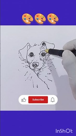 🐶 Learn How to Draw a Cute Dog Step-by-Step! ✍️🎨 #art