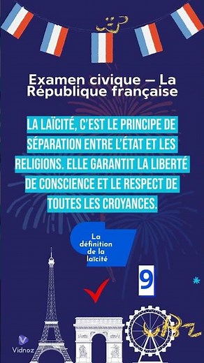 Examen Civique Partie 9‏🇫🇷 : Comprendre la Laïcité en France