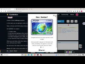 Codedex lenguaje de programación python Niveles 1:Hello World 2:Variables Quintos