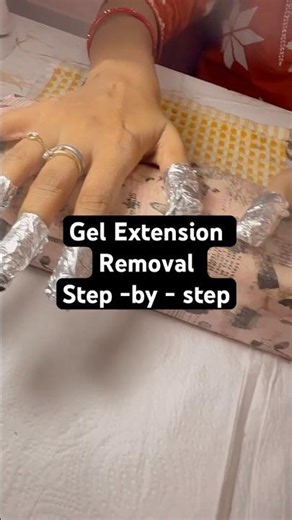 How to Remove Gel Nail Extensions at Home Safely 💅 | Step-by-Step Tutorial for Beginners #tutorial