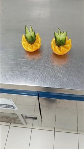 Make Easy Beautiful Orange 🍊 Flower#carving