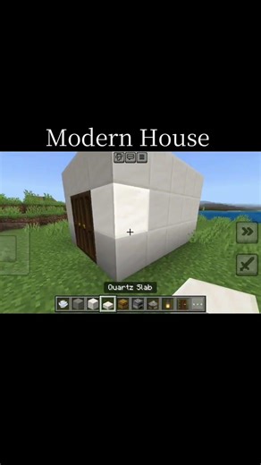 Minecraft When I Need A Modern House In 1 Minute...#shorts