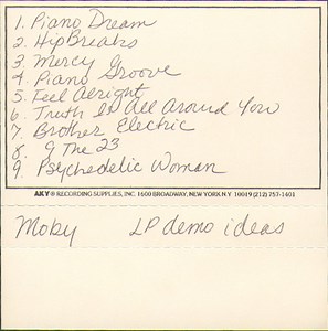 Moby - LP Demo Ideas