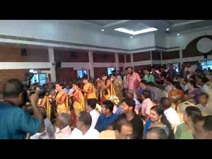 Kerala Wedding bride entry with Diyas by Fullhouseentertainments group Kochi Kerala