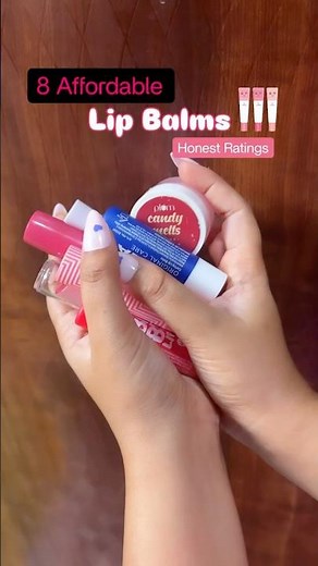8 Affordable Lip Balms Under ₹300 💄Honest Ratings ⭐ #shorts #lipbalm #makeup #beauty