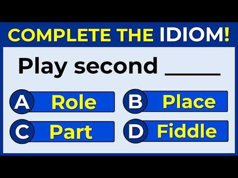 English Idiomatic Quiz | ONLY 5% CAN SCORE 100% | #15