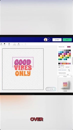 Secret Color Picker Trick on Zazzle to Make Shadows Perfectly Match Your Text