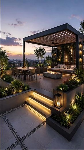 Luxury Modern Rooftop Terrace Design Ideas | Elegant Rooftop Transformation 2026
