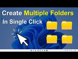 How to Create Multiple Folders at Once
