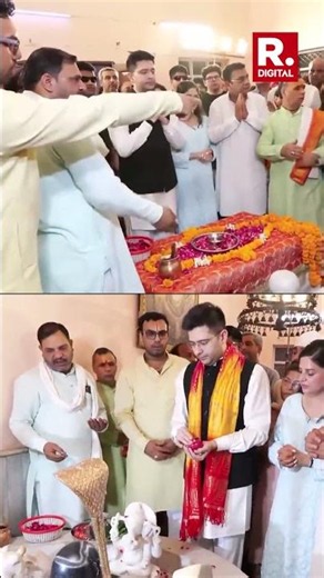 Raghav Chadha Performs Special Pooja As PM Modi Completes Twelve Years In Office