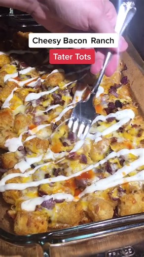 Delicious Cheesy Bacon Ranch Tater Tots Recipe