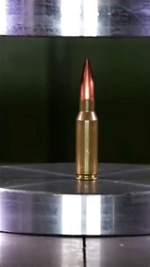 Hydraulic Press vs AK-47 Bullet | Extreme Pressure Safety Test #shortsvideo #viral #funny #trending