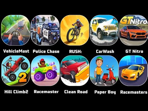 US Police Chase Simulator - VehicleMasters,GT Nitro,Racemasters,Hill Climb2,Paper Boy,PickMeUp 3D