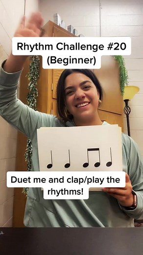 Rhythm Challenge 20! Duet me and I may repost your video on my page :) #IDeserveTuitionContest #musicteacher #rhythmchallenge #rhythm #music #fyp