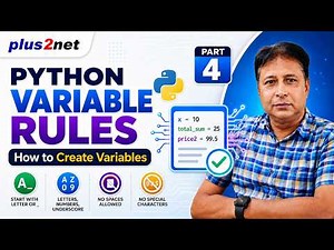 Rules for Naming Variables in Python | Learn Python from Scratch